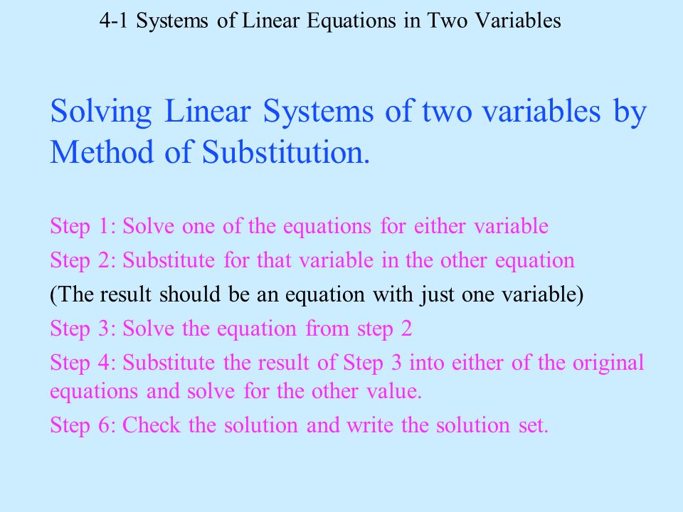 Systems of Linear Equations in Three Variables (Grades 11-12)